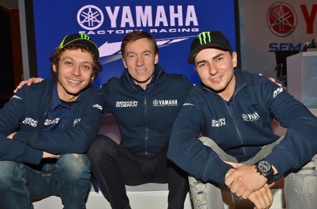 Valentino Rossi con Jorge Lorenzo