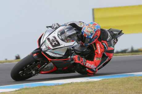 Marco Melandri - Aprilia WSBK 2014 - Phillip Island