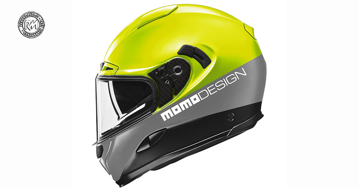 MOMO DESIGN CASCO MOTO INTEGRALE HORNET TITANIO FROST NERO L 