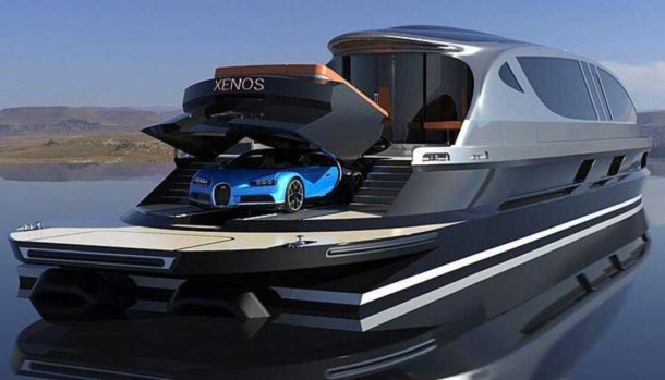 Xenos hyperyacht Bugatti