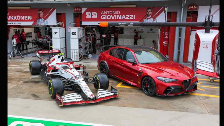 Gran Premio di Imola - Giovinazzi e Raikkonen con la Giulia GTAm