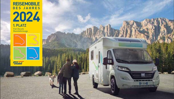 Fiat Professional Ducato: miglior veicolo base camper dell'anno 2024