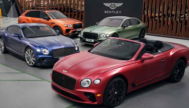 Bentley: ampliata la scelta di vernici satinate